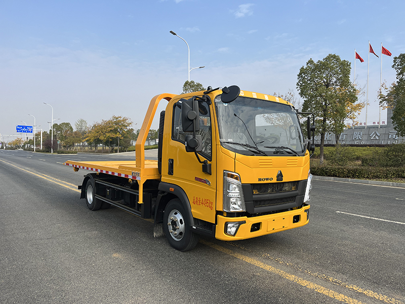 國(guó)六藍(lán)牌重汽豪沃全落地清障車（重載型）